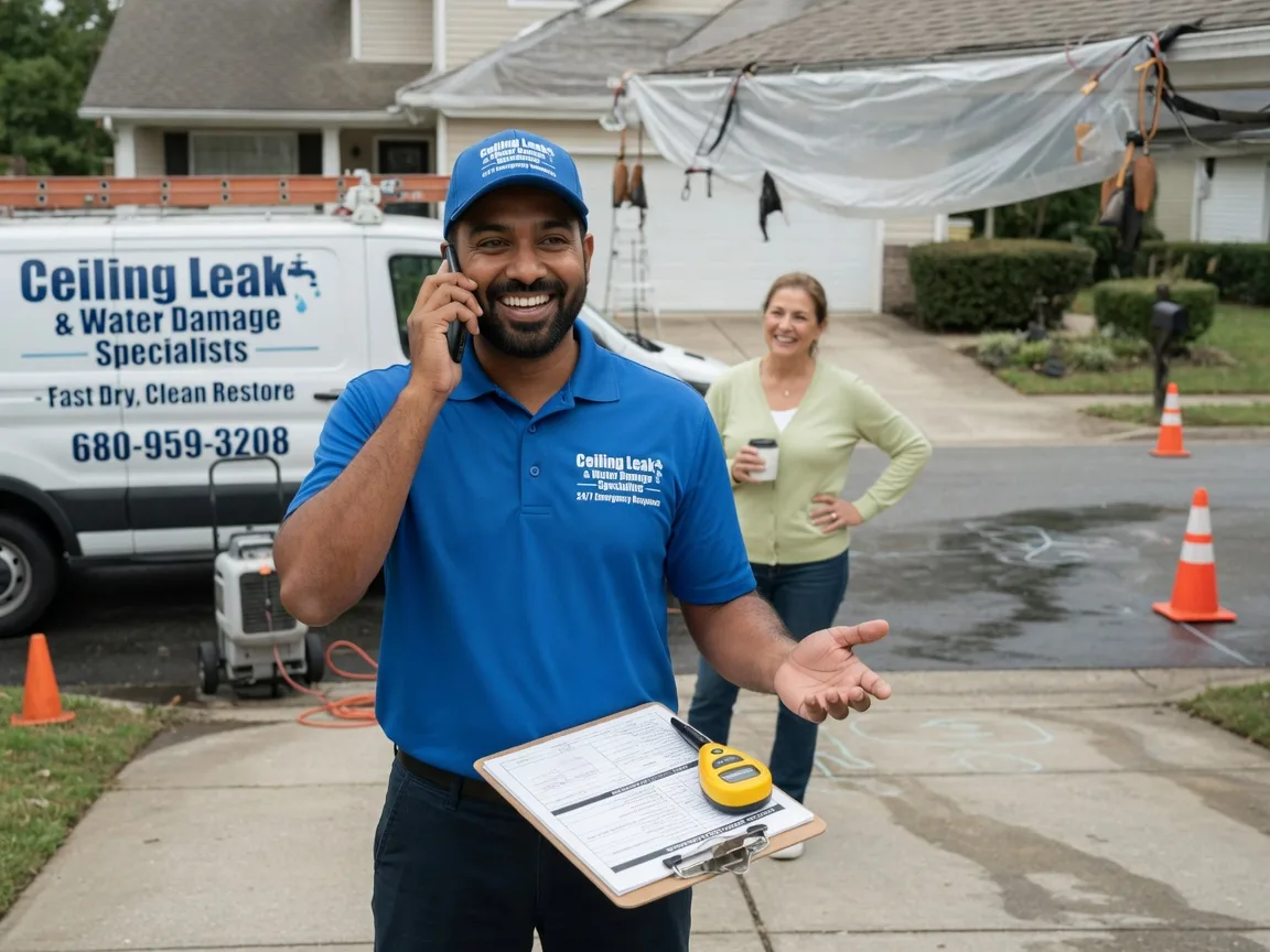 Ceiling Leak Cleanup Branchport, NY FAQs